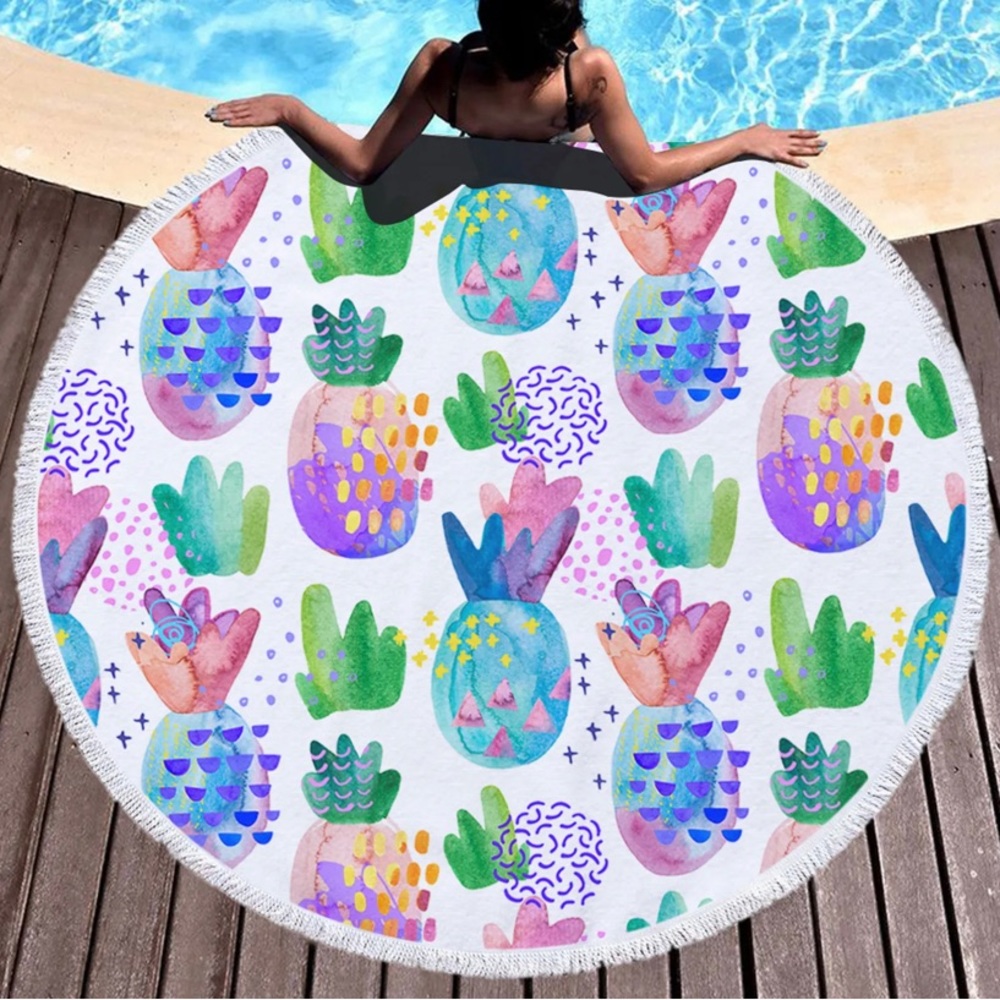 Big Round Pineapple Towel
